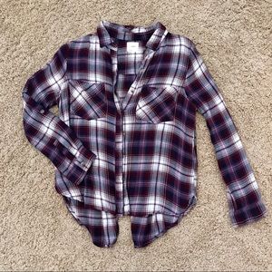 Women’s Small Purple Open-Back “Flannel”